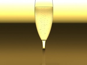 champagne ice bucket set 3D 모델