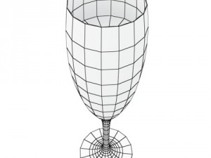 champagne ice bucket set 3D 모델
