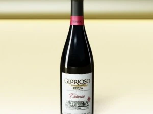 red wine bottle and cup 3D Model