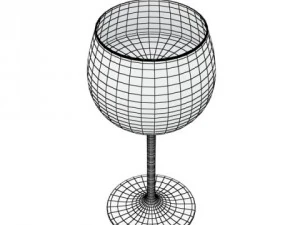 6 wine glass collection 3D Model