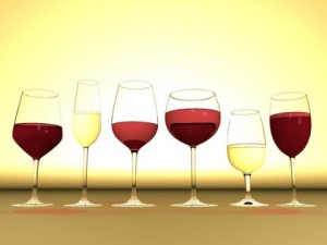 6 wine glass collection 3D Model