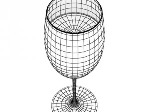 6 butelek wina i 6 kieliszk&oacute;w do wina Model 3D