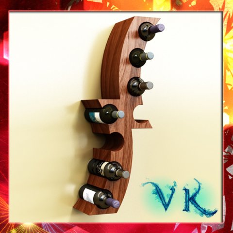 wine rack 1 3D 모델 .c4d .max .obj .3ds .fbx .stl .blend 