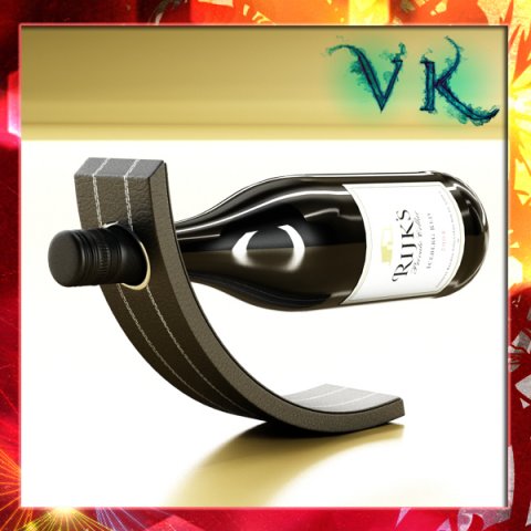 wine rack 4 and red wine bottle Modello 3D .c4d .max .obj .3ds .fbx .stl .blend 