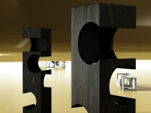 wine bottles and rack 3D Model