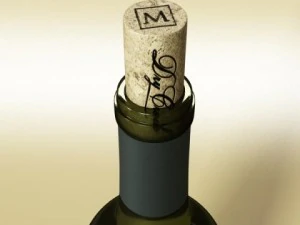 wine bottles and rack 3D Model