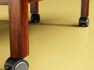 wine table rack bottles and glasses 3D Model