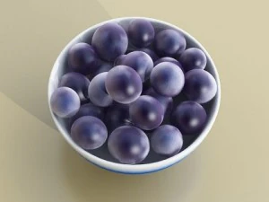 wine table rack bottles and glasses 3D Model