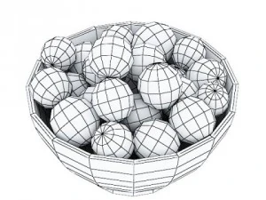 wine table rack bottles and glasses 3D Model