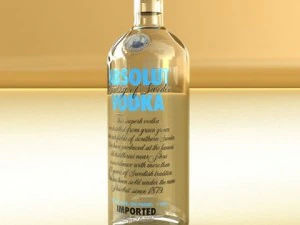 wine table rack bottles and glasses 3D Model