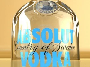 wine table rack bottles and glasses 3D Model