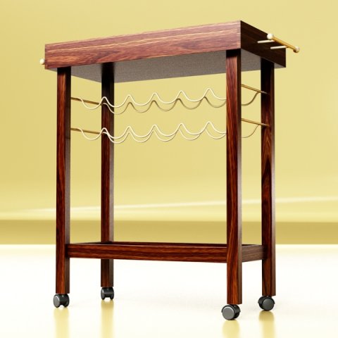 wine table rack 1 Modello 3D .c4d .max .obj .3ds .fbx .stl .blend 
