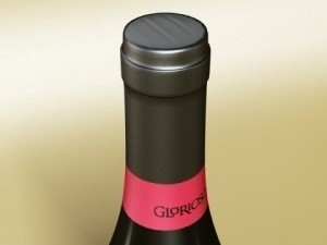 wine rack table bottles cups and grapes 3D 모델