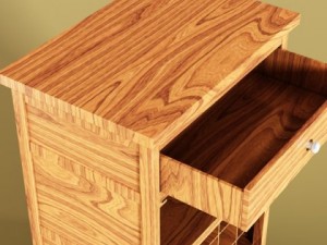 wine table rack 3 Modelo 3D