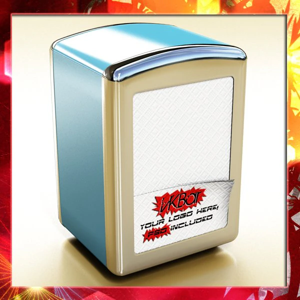 napkin dispenser 1 3D Model .c4d .max .obj .3ds .fbx .stl .blend