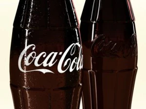 coke coca cola glass bottle 3D Model