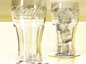 coke coca cola bottles and glass 3D Model