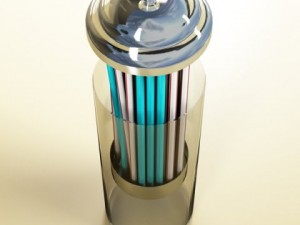 straw dispenser Modèle 3D