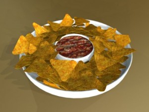 nacho bowl Model 3D