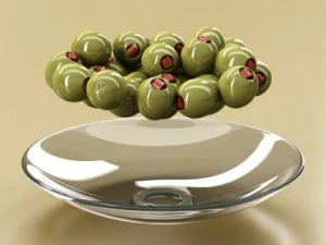 olives plate 3D Model