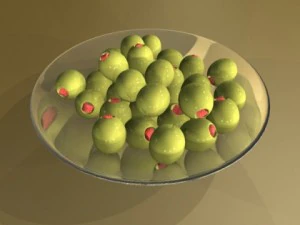 olives plate 3D Model