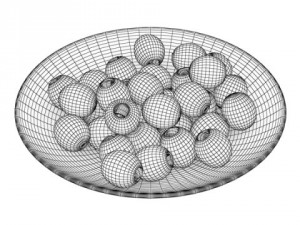 olives plate Modèle 3D