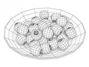 olives plate Modèle 3D