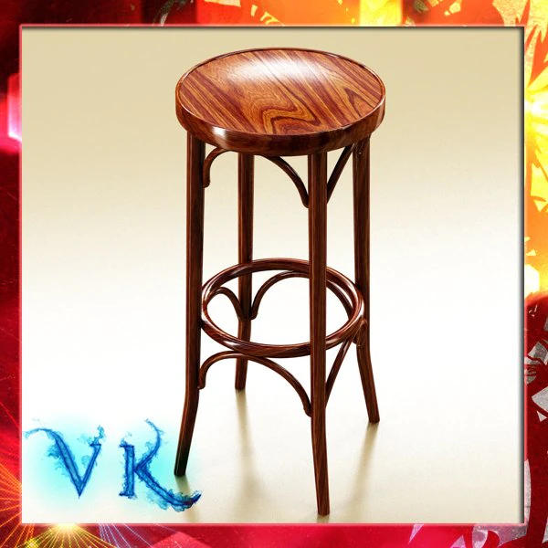 photorealistic bar stool 3D Model .c4d .max .obj .3ds .fbx .stl .blend