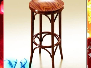 photorealistic bar stool 3D Model