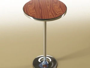 bar table and stool 3D Model