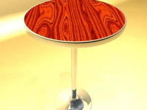 bar table and stool 3D Model