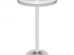 bar table and stool 3D Model