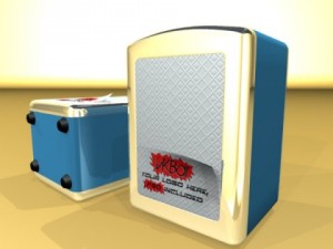 bar table stool becks beers nacho plate and napkins dispenser 3D Модель