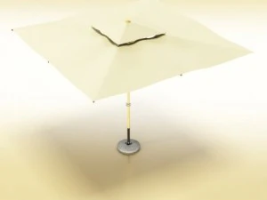 exterior bar table chair and parasol 3D Model