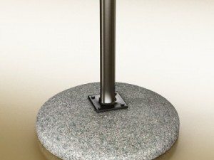 exterior bar table chair and parasol 3D Модель