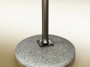 exterior bar table chair and parasol 3D Model