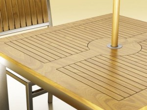 exterior bar table chair and parasol 3D Модель