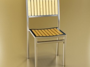 exterior bar table chair and parasol 3D Модель