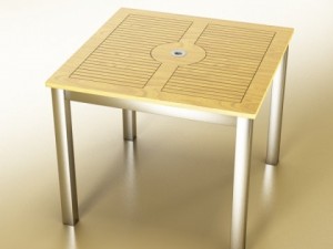 exterior bar table chair and parasol 3D Модель