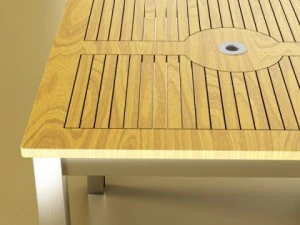 exterior bar table chair and parasol 3D Model