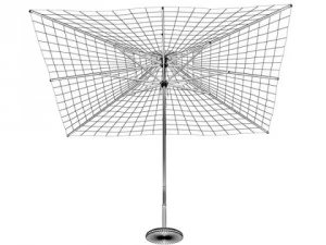 exterior bar table chair and parasol 3D Model