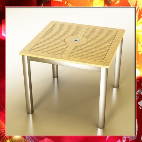 outdoor table 3D 模型 .c4d .max .obj .3ds .fbx .stl .blend 