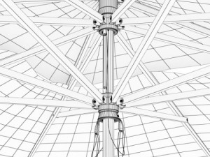 outdoor umbrella parasol Modello 3D