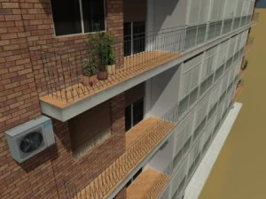 photorealistic low poly building 3D Model