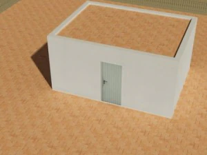 photorealistic low poly building 3D Model