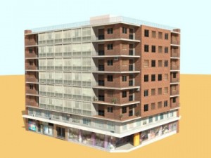 photorealistic low poly building 3D मॉडल