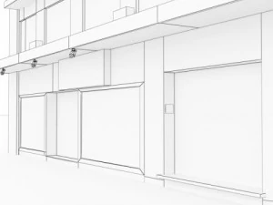 photorealistic low poly building 3D Model
