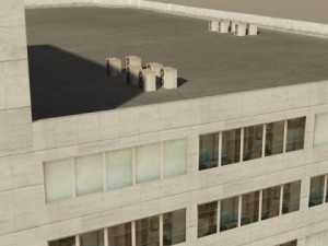 photorealistic low poly office building 2 3D Модель