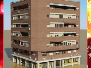 photorealistic low poly building 3 Model 3D