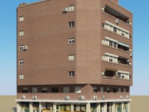 photorealistic low poly building 3 Modelo 3D